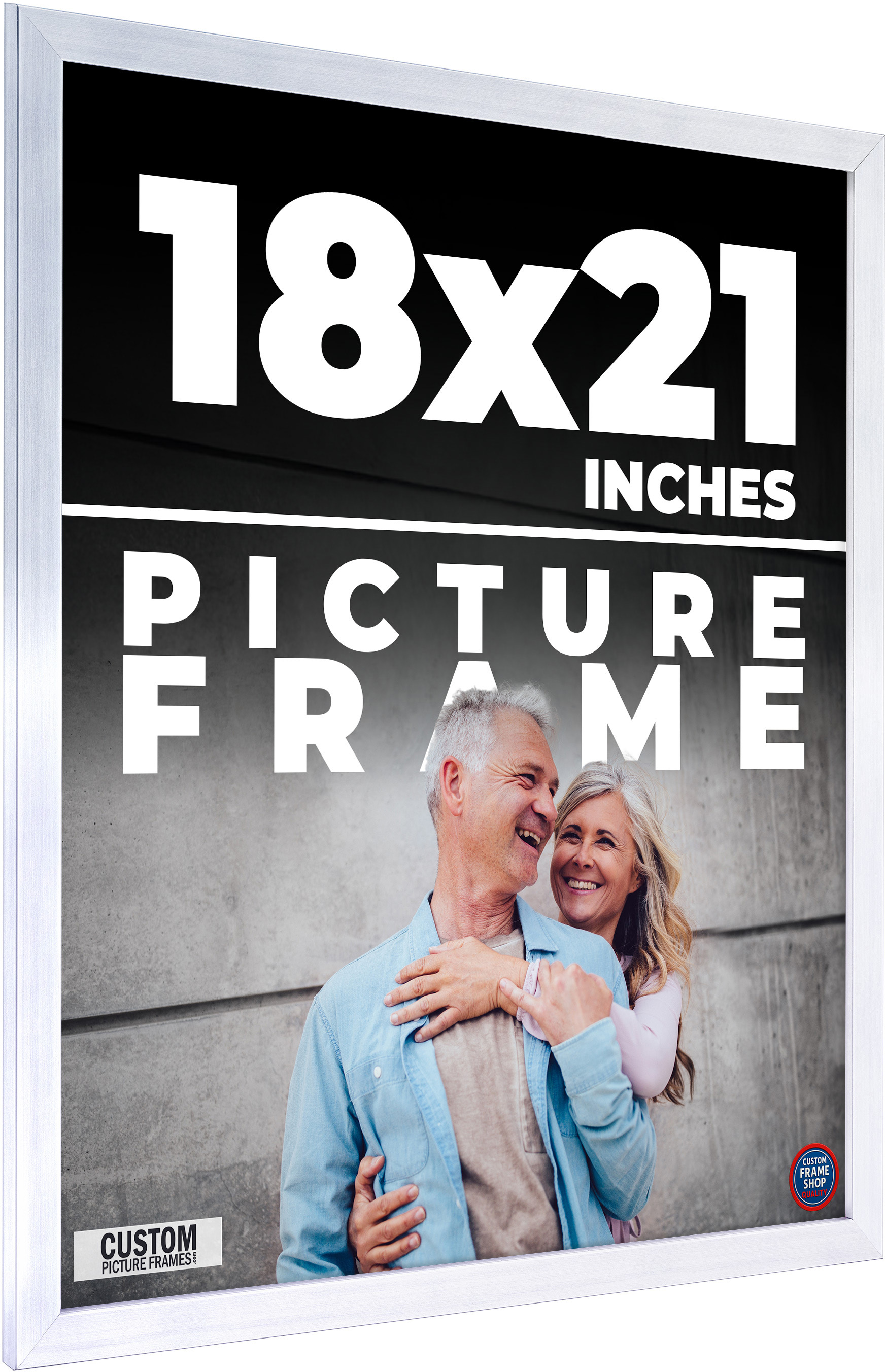 18×21 Frame Stainless Steel Silver Picture Frame Photo Frame UV Acrylic