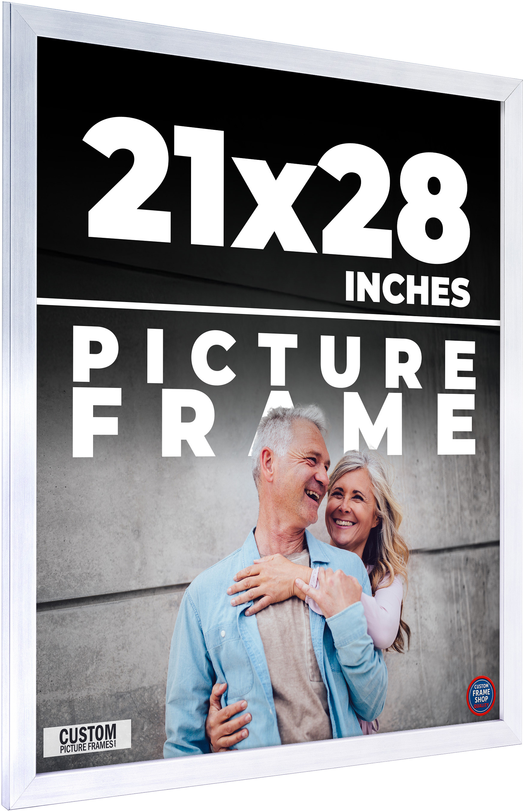 21×28 Frame Stainless Steel Silver Picture Frame Photo Frame UV Acrylic