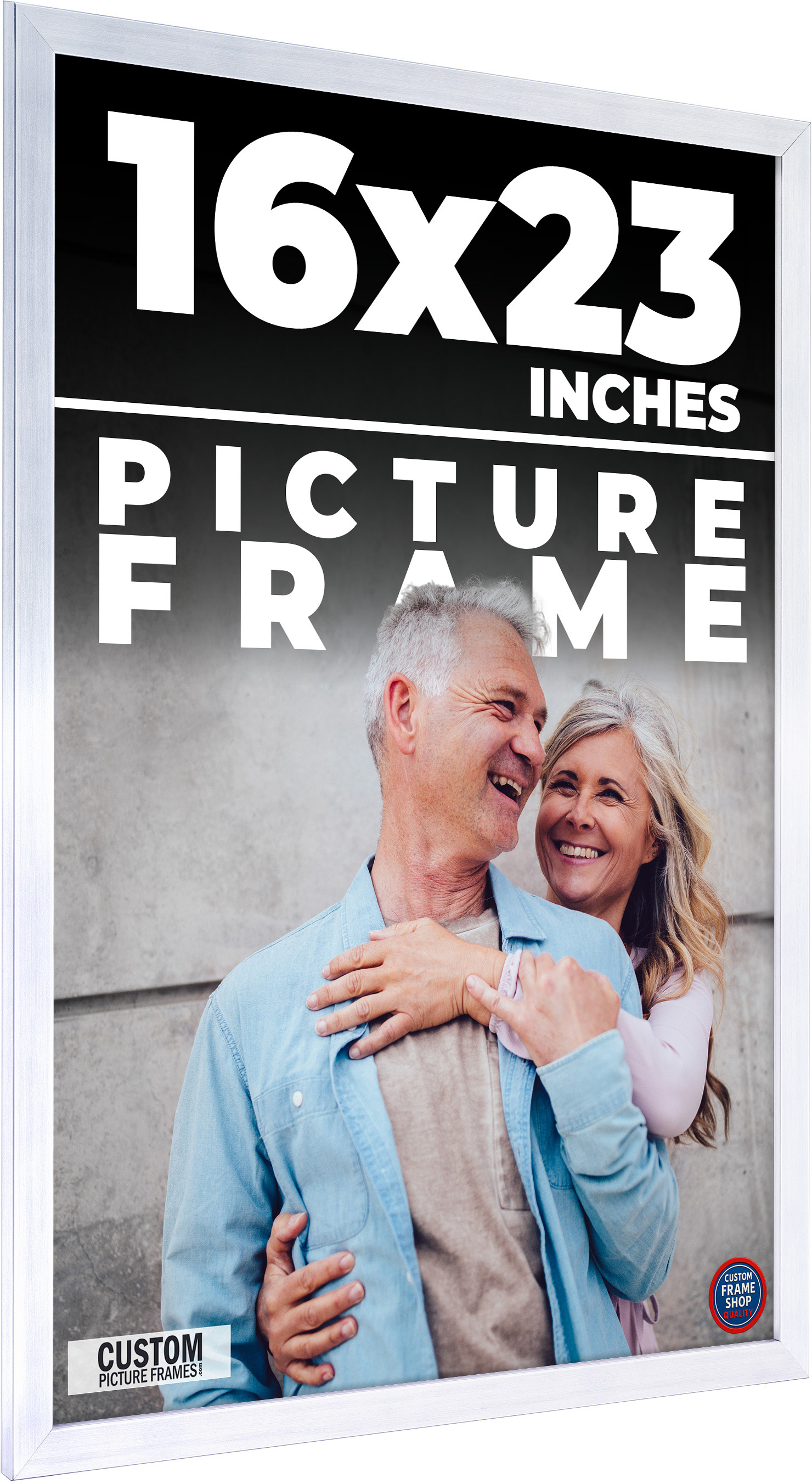 16x23 Frame Stainless Steel Silver Picture Frame Photo Frame UV Acrylic ...