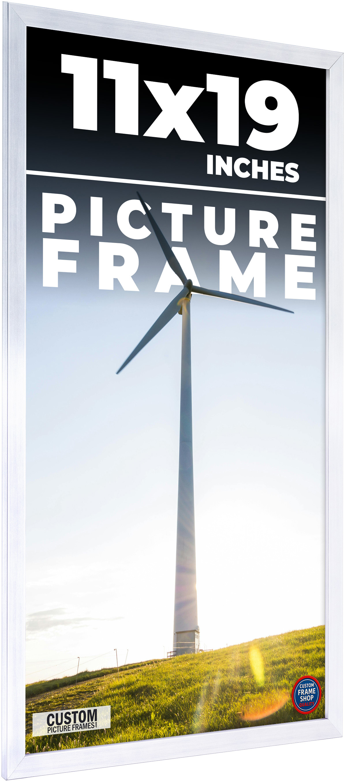 11x19 Frame Stainless Steel Silver Picture Frame Photo Frame UV Acrylic ...