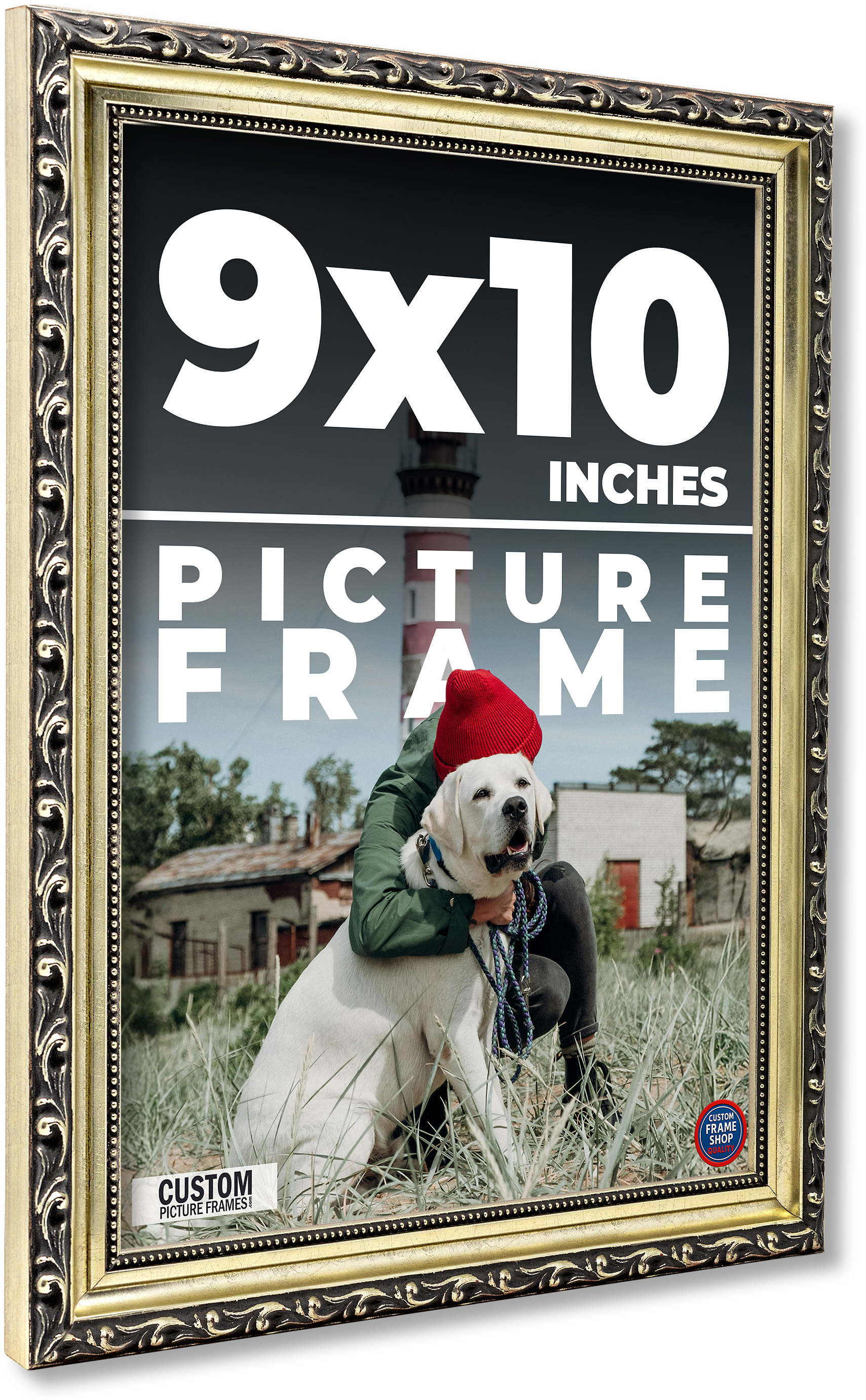 9x10 Frame Silver Solid Wood Picture Frame Width 1.125 Inches ...