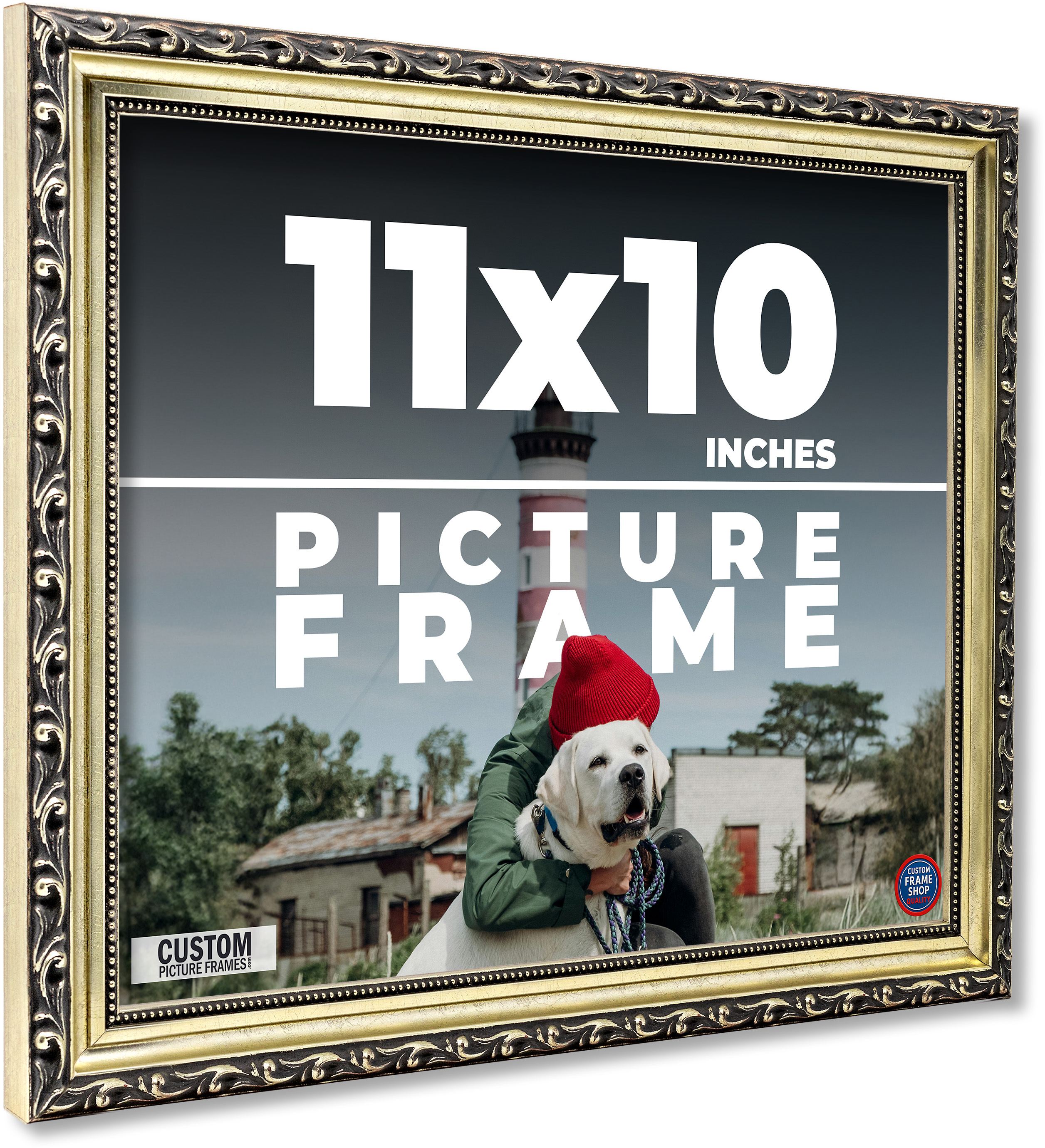 11x10 Frame Silver Solid Wood Picture Frame Width 1.125 Inches ...
